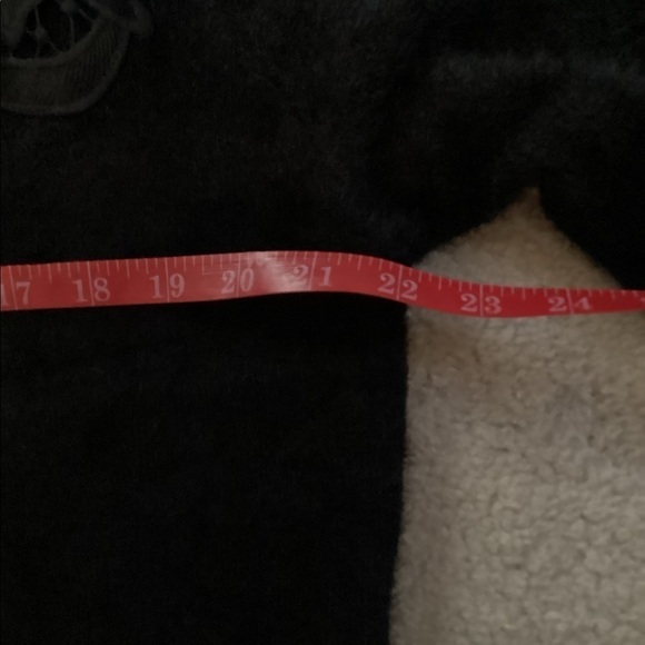 Black Sweater With Decorative Design at neck and shoulders - Picture 4 of 5